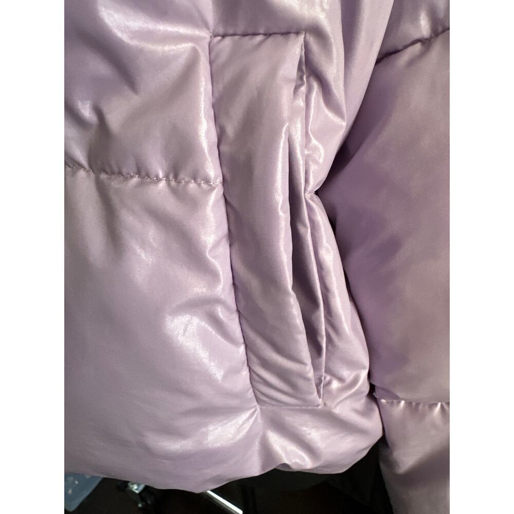 Women’s Unreal Fur Fractals Puffer Jacket Size Xl - image 5